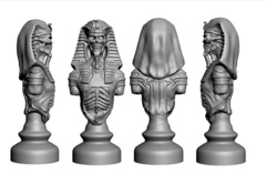 Силиконовый молд Шахматная фигура Мумия Большая