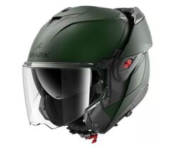 Мотошлем Shark OXO Blank Mat, цвет Зеленый Матовый