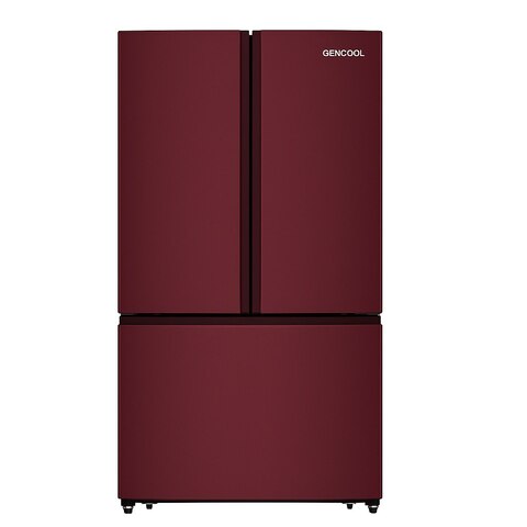 Холодильник GENCOOL GDM-717RR, бордовый, 600 литров, French Door