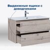 Aquanet 306166 Тумба с раковиной Алвита new 90 2 ящ. цв.дуб веллингтон белый (306166)
