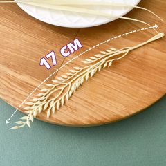 №2 Колосья пшеницы, искусственная зелень, цвет натуральный, букет 43 см, набор 3 букета.