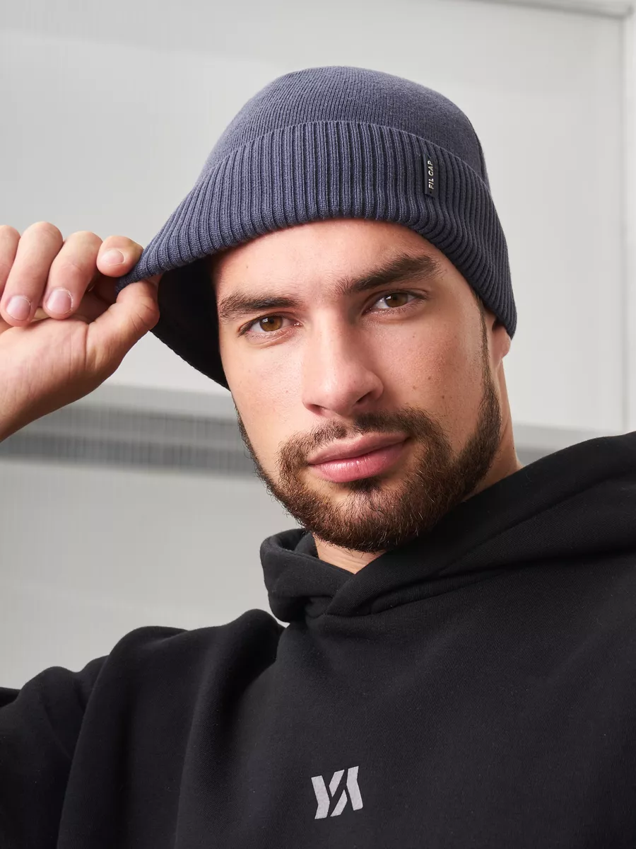 Шапка бини зимняя весенняя с флисом