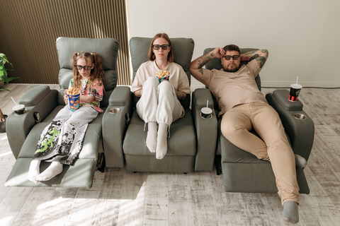 Кресло реклайнер для кинотеатра двухмоторное