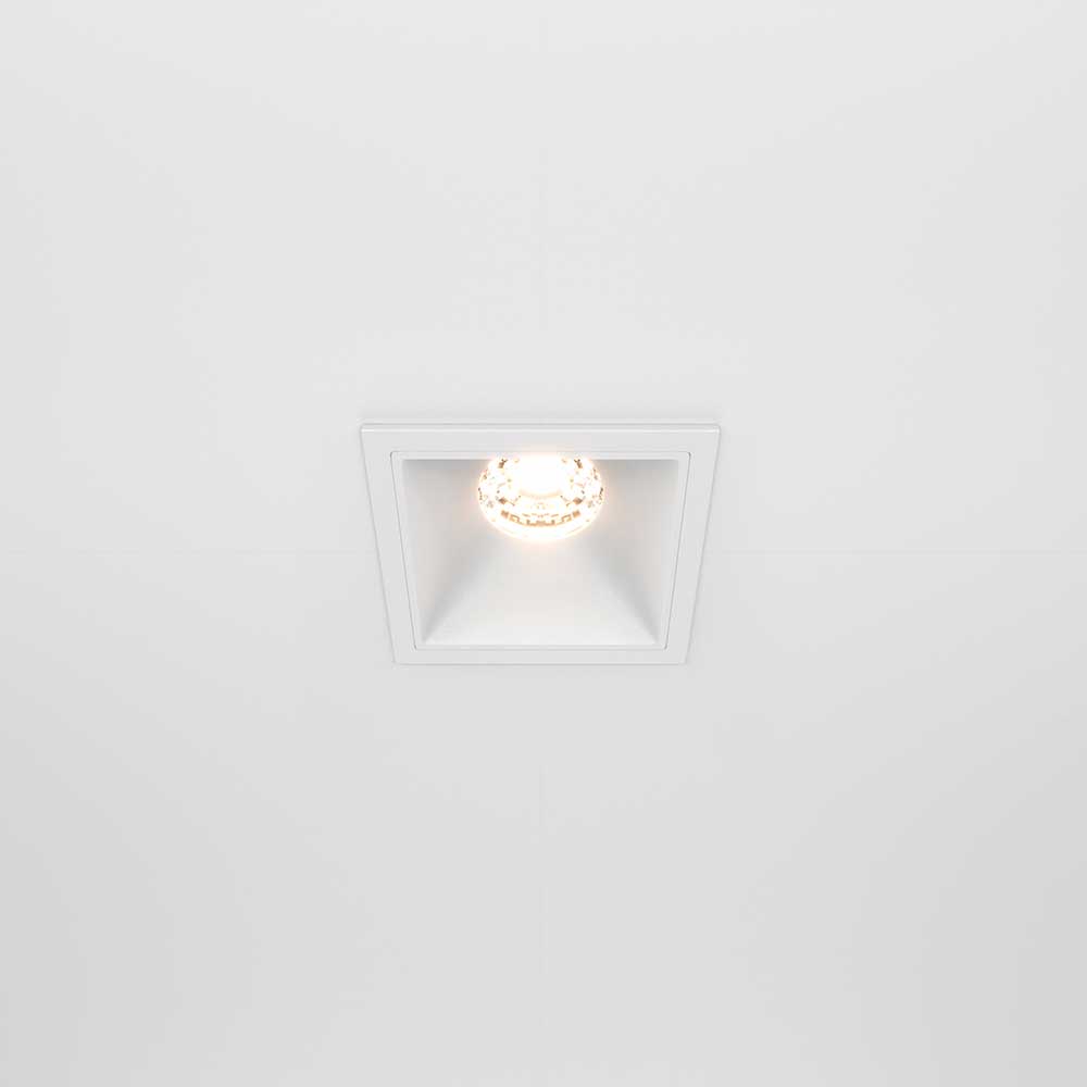 Встраиваемый светильник Maytoni Alfa LED DL043-01-10W3K-SQ-W