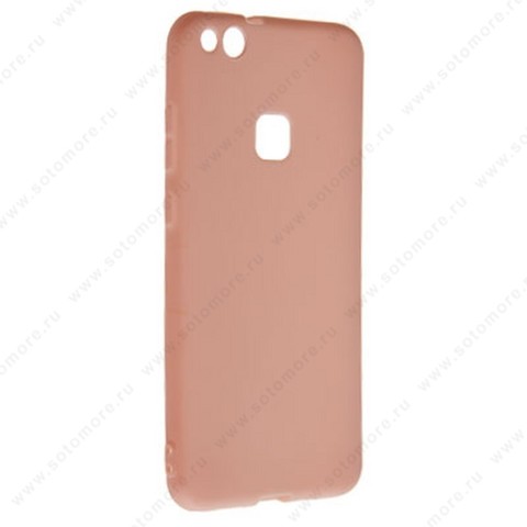 Накладка силиконовая Soft Touch ультра-тонкая для Huawei P10 Lite розовый