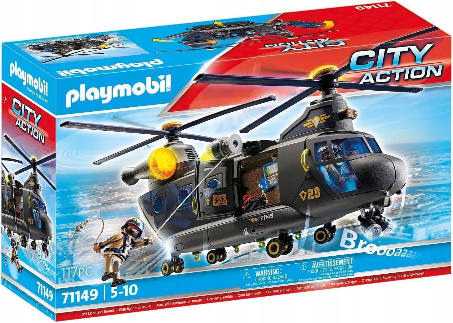 Конструктор Playmobil City Action Спасательный вертолет спецназа 71149  купить в Москве | Доставка по России.