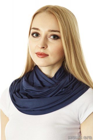 Накидка-шарф для кормления 09723 синий
