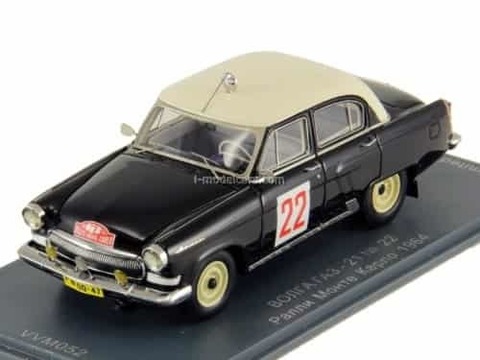 GAZ-21 Volga №22 Vaskovich-Dobrovolsky Rally Monte Carlo 1964 1:43 VVM / VMM