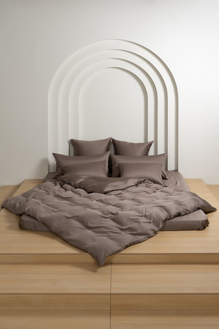 Постельное белье 2 спальное евро German Grass Havana Brown Brilliant коричневое