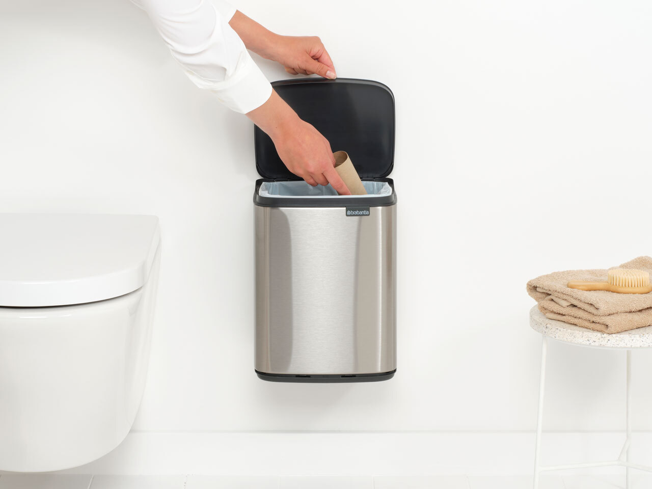 Мусорный бак Bo (7 л), Стальной матовый (FPP), арт. 222962 - фото 8