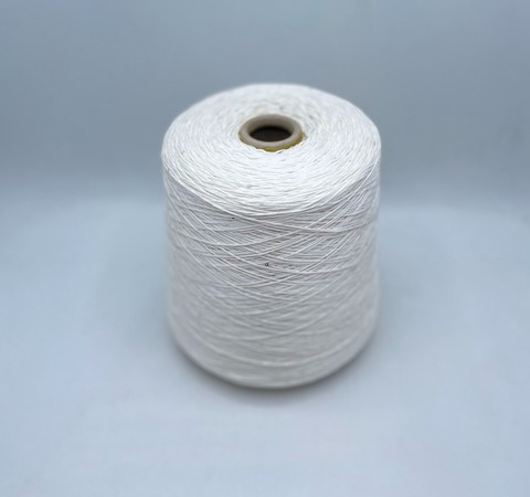 Loro Piana (пр.Италия) арт-Cot-one-silk, 500м/100гр, 67% Хлопок, 29% Шелк, 4%Полиэстер(пайетка) ,цвет-Белый, арт.28716