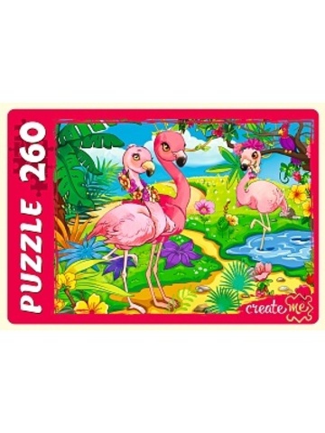 Рыжий Кот/ПАЗЛЫ/картон детские/260/Красивые фламинго/ПУ260-2466