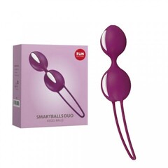 Вагинальные шарики Fun factory SMARTBALLS DUO, пурпурно-белые