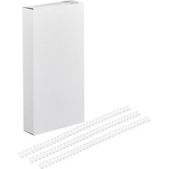 Пружины для переплета металлические Promega office 6.4 мм белые (100 штук в упаковке)