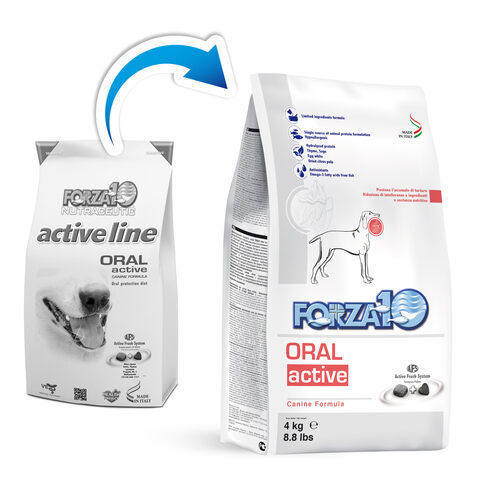 купить форза 10 FORZA10 ActiveLine DOG Oral Active сухой корм для взрослых собак всех пород для ротовой полости, поражениями зубов и дёсен