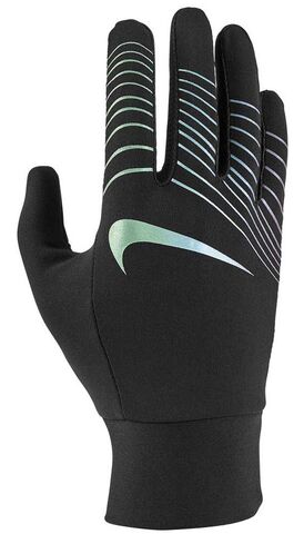 Перчатки спортивные Nike Lightweight Tech 2.0 Run Glove 360 - black/active pink rainbow