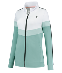 Женская теннисная куртка K-Swiss Tac Hypercourt Tracksuit STR Jack 2 - nile blue/white