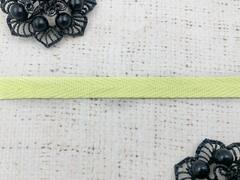 Лента киперная, хлопок, ш. 1 см, бледно-жёлтый