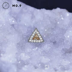 Shine Triangle Champagne & Crystal-