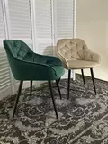 фото 2 Стул BREEZE BLUVEL-40 BEIGE/ черный каркас, велюр М-City на profcook.ru
