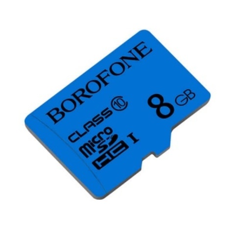 Yaddaş karti Карта памяти microSDHC BOROFONE I, 8GB, синий