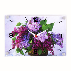 Часы 21 Век настенные 2030-02 "Сирень"