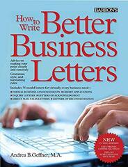 How to Write Better Business Letter 5ed