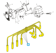 ПРОВОДА ВВ К-Т CHANCE 1,3, SENS EURO-3 SLON