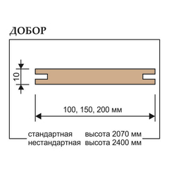 Купить Добор телескоп шпонированный Verda