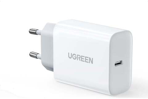 Зарядное устройство  UGREEN CD127 (70161) PD 30W USB-C Wall Charger EU, белый