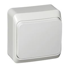 Schneider Electric ЭТЮД Белый Переключатель 1-клавишный открытая установка BA10-004B