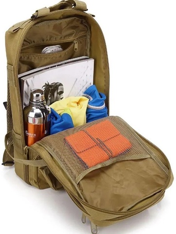 Картинка рюкзак тактический Skully Tactic RWZS29 пиксель песок-зеленый - 8