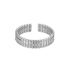 Латунное кольцо Базовое silver