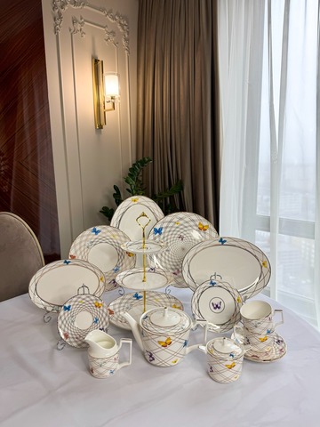 Салатник круглый First Lady Танец бабочек