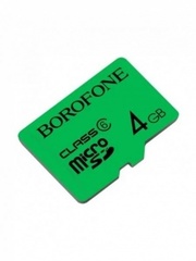 Yaddaş kartı \ Карта памяти \ Flash Card  microSDHC BOROFONE, 4GB, зеленый