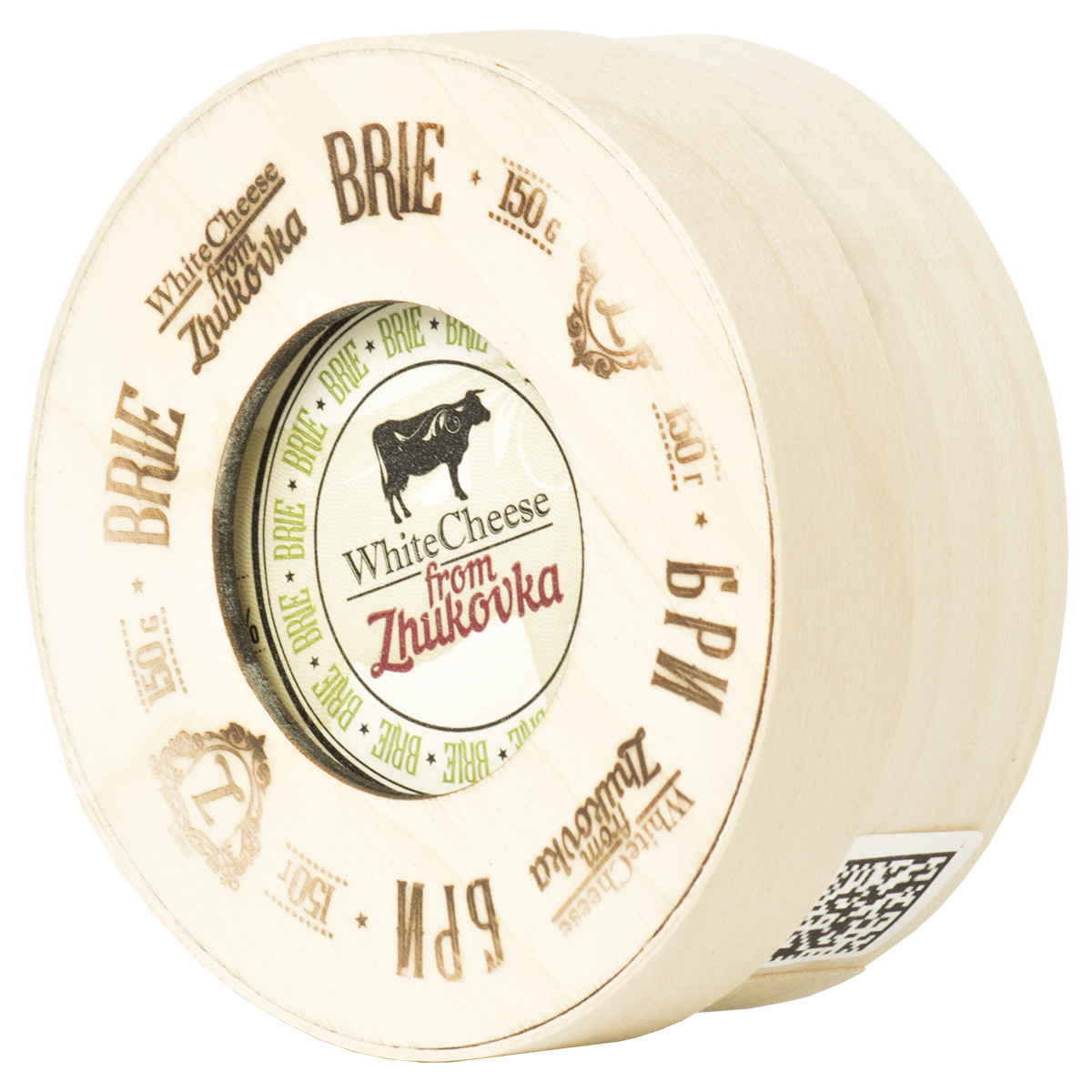 Сыр Бри White Cheese from Zhukovka /дерево/150 гр