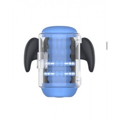 Инновационный робот-мастурбатор Black Knight с массажем бусинами от Amovibe