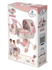 DeCuevas Коляска для кукол люлька с сумкой, высота ручки 60 см, серия Коала, складная (85079)