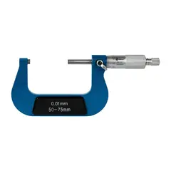 Микрометр КОБАЛЬТ механический, диапазон измерений 50-75 мм, точность 0,01 мм, кейс (919-937)
