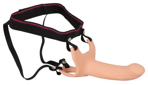 Силиконовый полый страпон на ремнях Silicone Strap-on - 19 см. - Orion You2Toys 05339120000