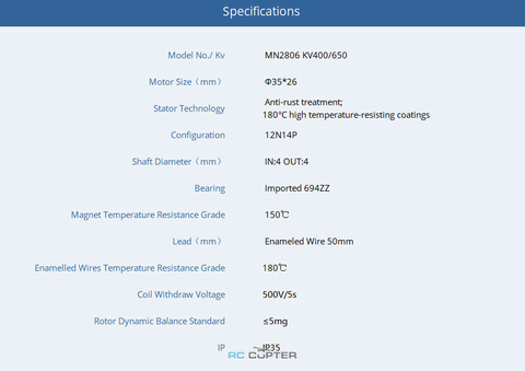 T-Motor MN2806 KV400