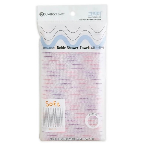 SB CLEAN&BEAUTY Мочалка для душа (28х95) Noble Shower Towel 1шт