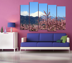 Модульная картина "Вишня в горах"