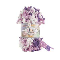 Пряжа Alize Puffy Fine Color цвет 6067