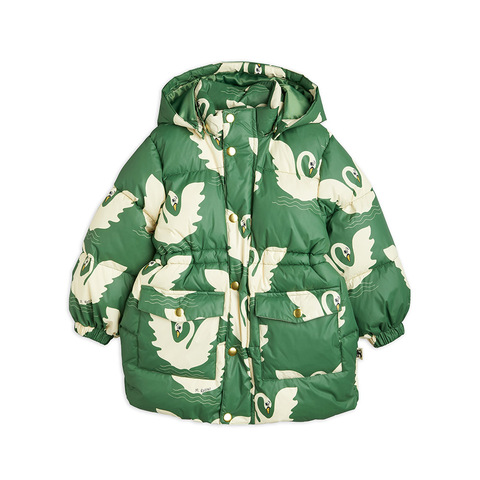 Куртка Mini Rodini Swan Heavy Puffer Green