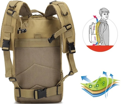 Картинка рюкзак тактический Skully Tactic RWZS29 пиксель песок-зеленый - 6