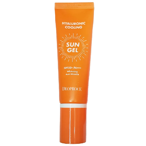 Гель для лица солнцезащитный охлаждающий Deoproce Hyaluronic Cooling Sun Gel SPF 50+ PA+++, 50 мл