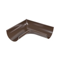Угол желоба внутренний ф125-135гр (RAL 8017-коричневый шоколад)