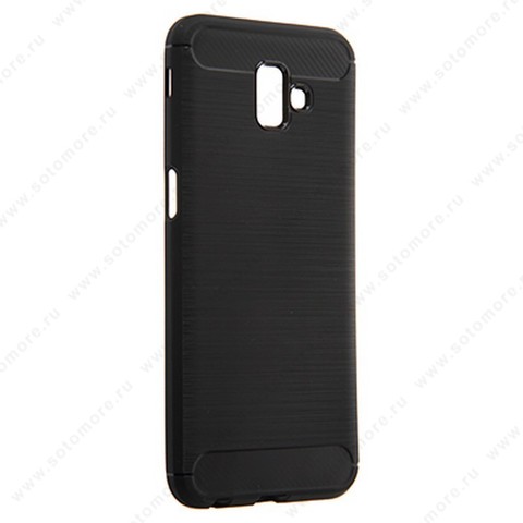 Накладка Carbon 360 силиконовая для Samsung Galaxy J6 Plus J610 2018 черный