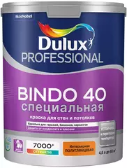 Краска для стен и потолков специальная Dulux Professional Bindo 40 полуглянцевая база BW
